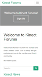 Mobile Screenshot of kinectforums.com